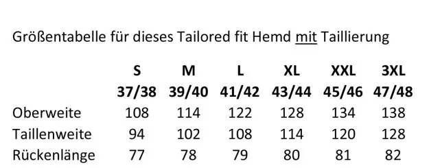 Hemd Pilsensee, weiß/blau - Tailored fit