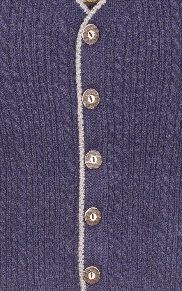 Kinder-Strickjacke Seeon, dunkelblau