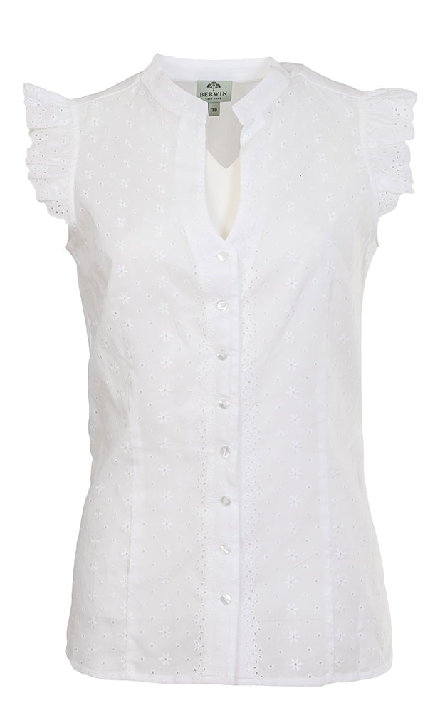 Trachtenbluse 36181, weiß
