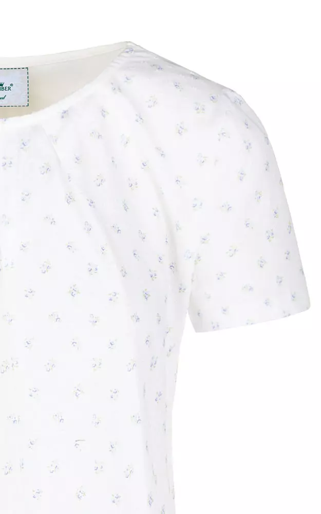 Blusenshirt Hannelore, weiß Blümchen