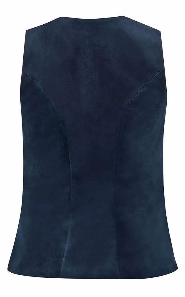 Mieder Samt 64250, dunkelblau