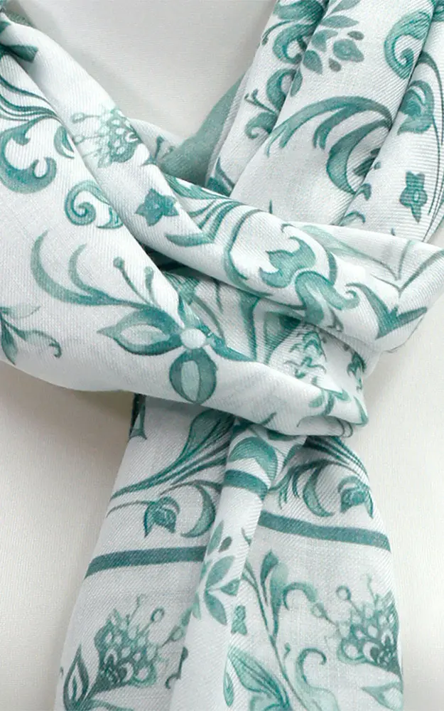 Schal Vintage, salbeigrün