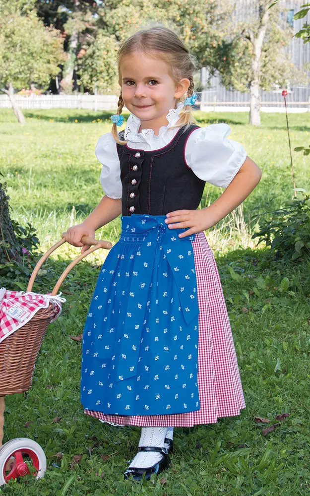 Kinderdirndl Vroni, mit Schürze