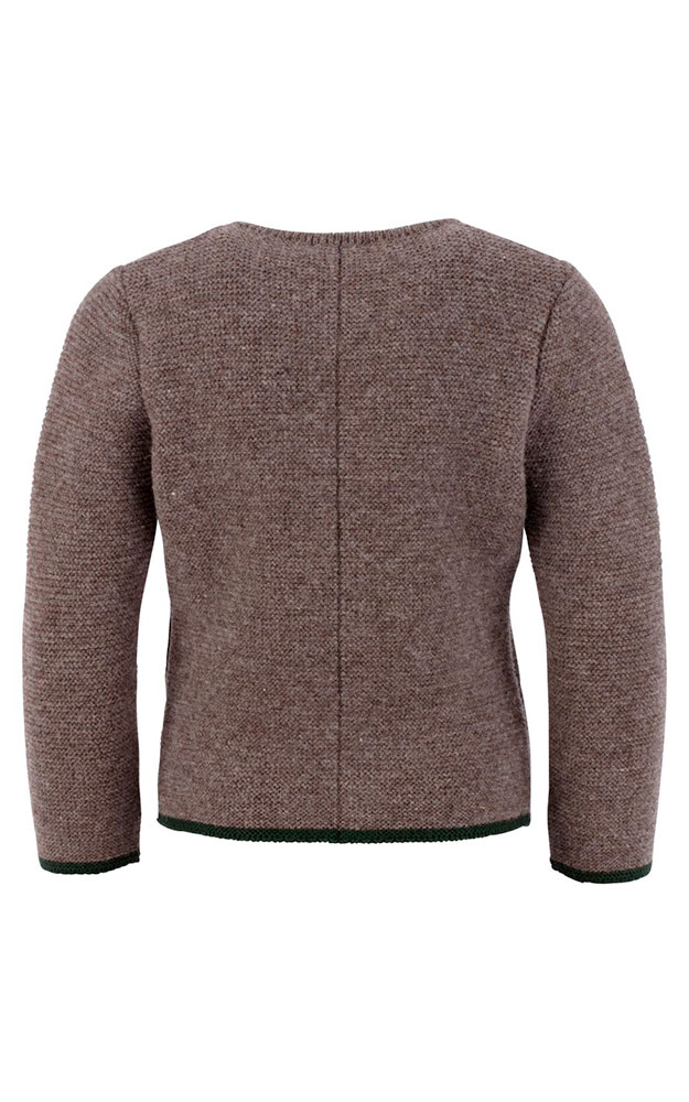 Kinder-Strickjacke, berber/tanne