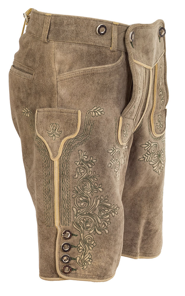Lederhose Kaiser ohne Träger, urig hell