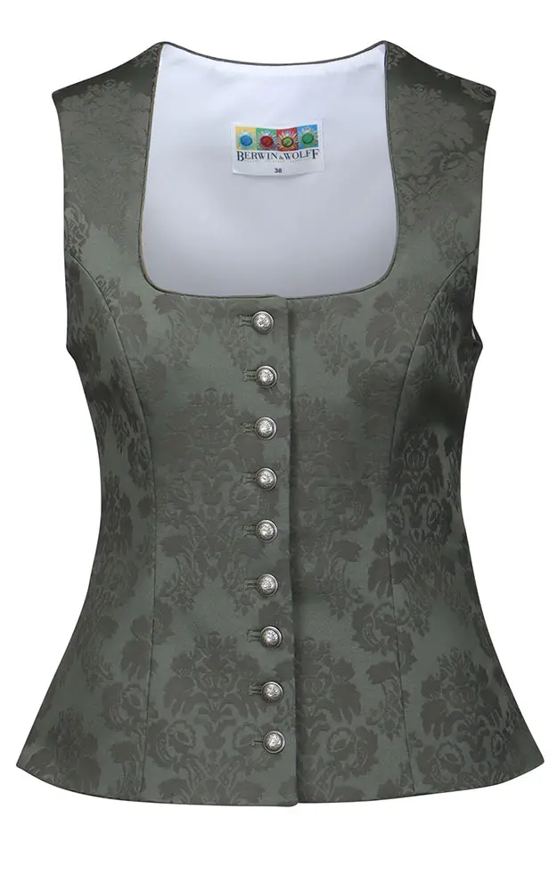 Mieder Jacquard, grün