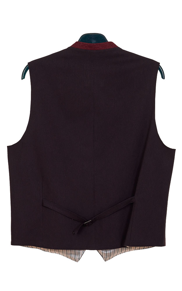 Weste Mirko, weinrot - Stretch