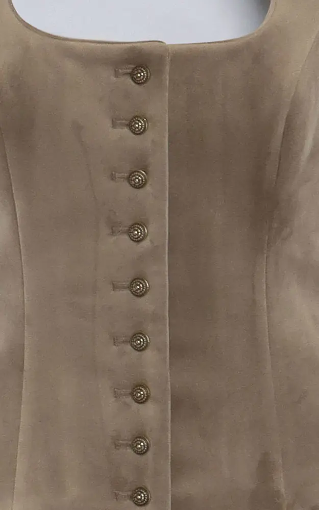 Mieder Samt 64250, natur