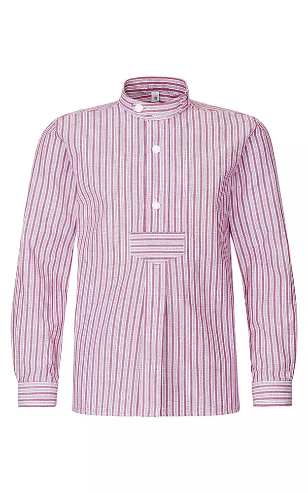 Kinderhemd Lukas, rot gestreift SK