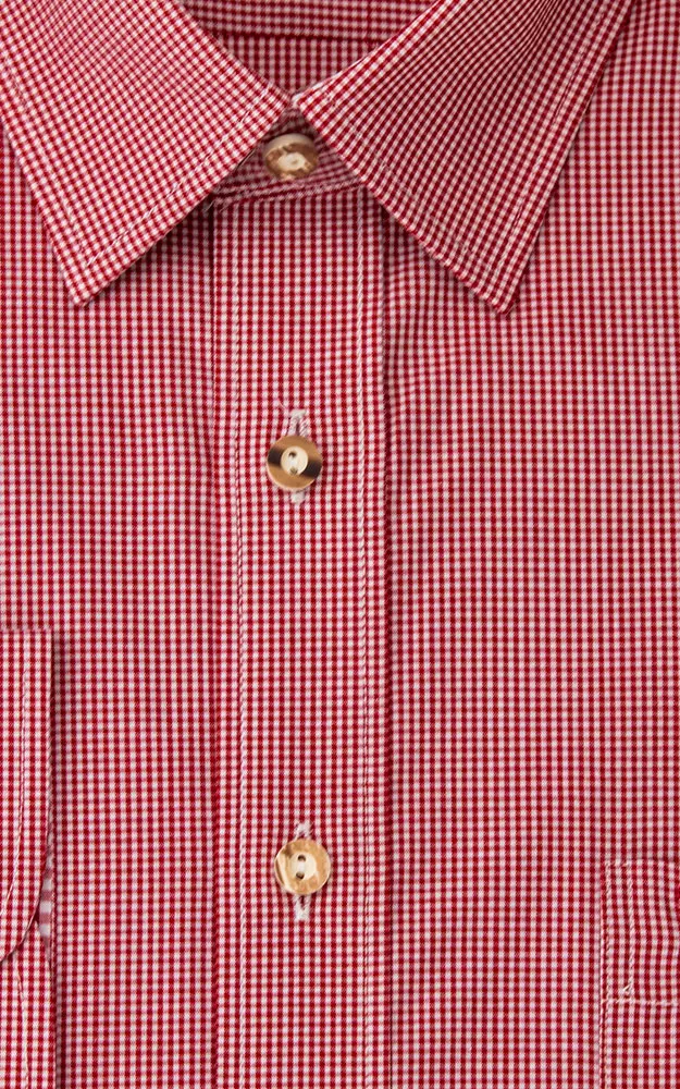 Hemd HE 627, # rot/weiß