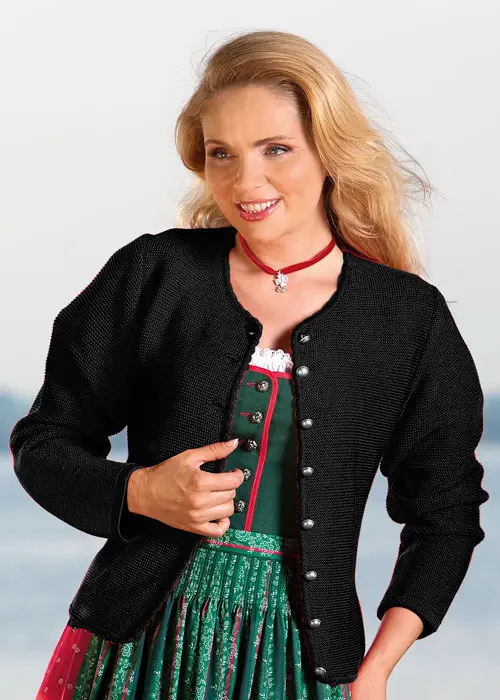 Strickjacke Bregenz, schwarz