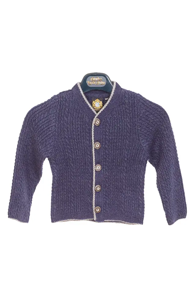 Kinder-Strickjacke Seeon, dunkelblau