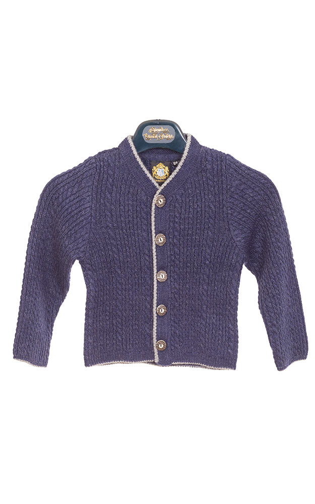 Kinder-Strickjacke Seeon, dunkelblau