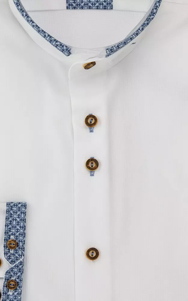 Hemd 2807H, weiß/blau SK - Slim fit