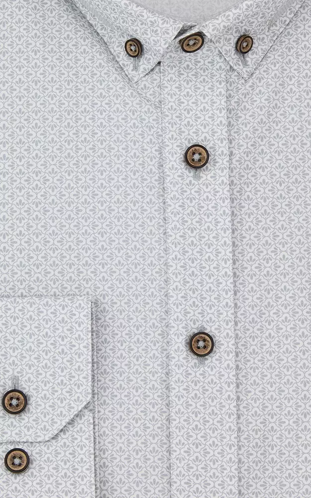 Hemd 3034 10185, grau - Slim fit