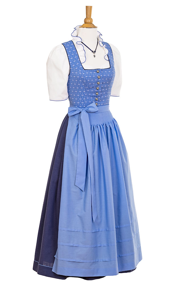 Blusendirndl Bramsee /E hellblau, ohne Schürze