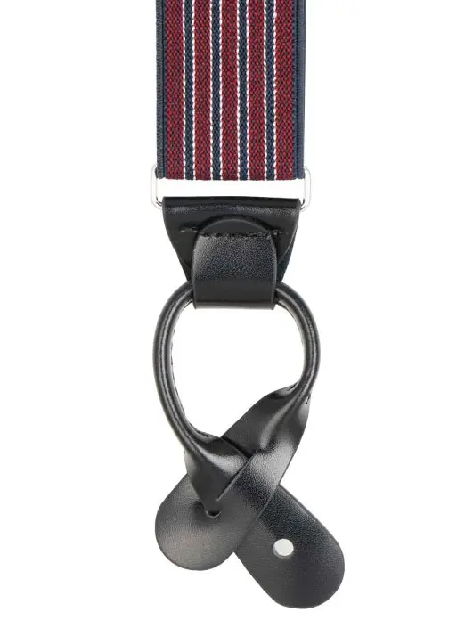 Hosenträger Stresemann, rot/schwarz