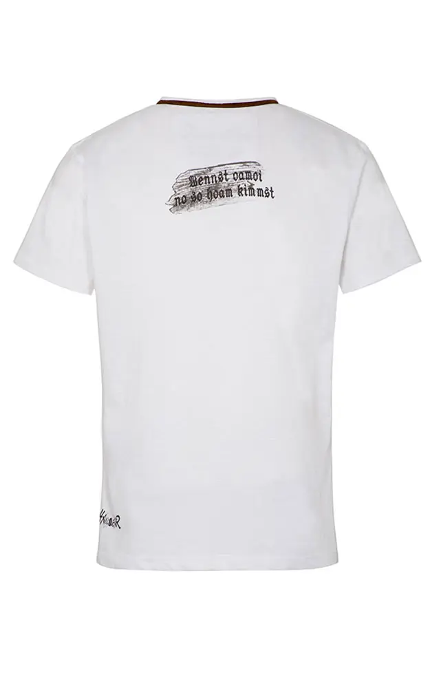 T-Shirt Rumtreiber, weiß