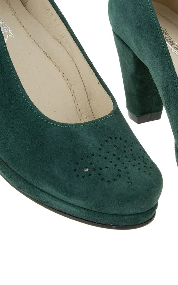 Velours-Schuhe 6117, tanne