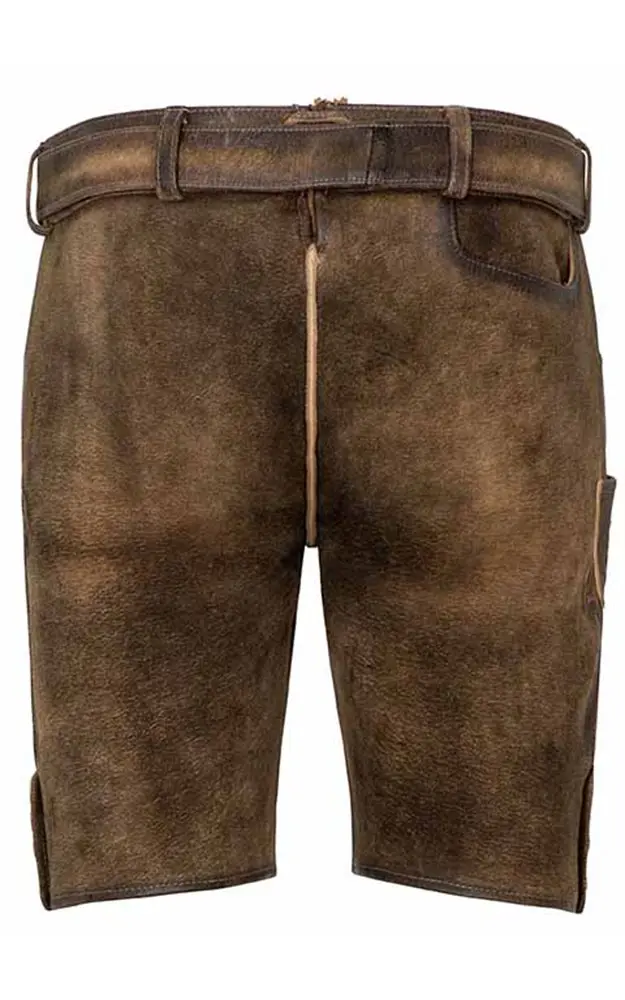 Lederhose Wayen mit Gürtel, taiga