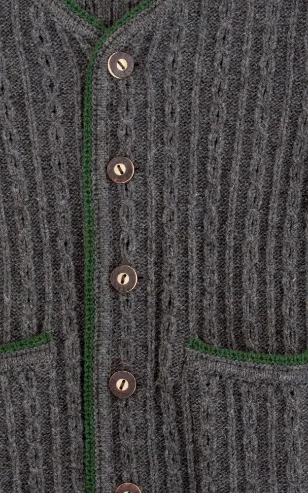 Kinder-Strickjacke SCM44, anthrazit