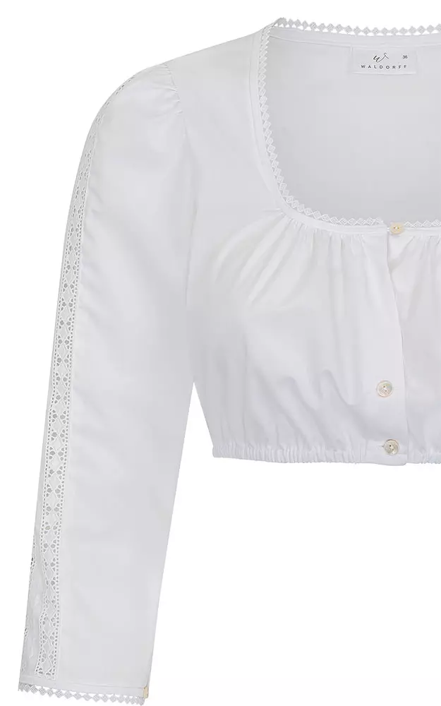 Dirndlbluse 52111, weiß