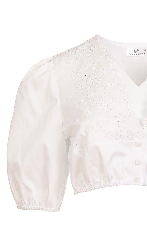 Dirndlbluse 62183, weiß