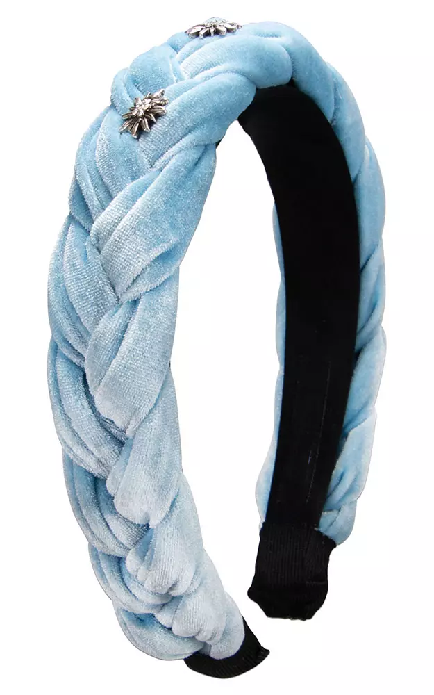 Samt-Haarreif, hellblau