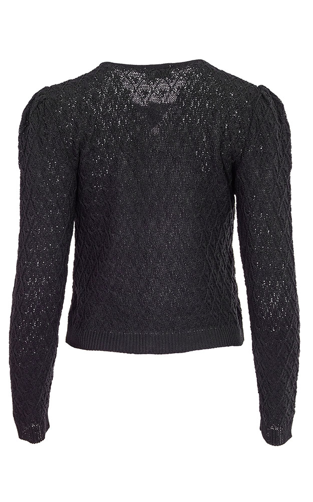 Strickjacke Pa, schwarz