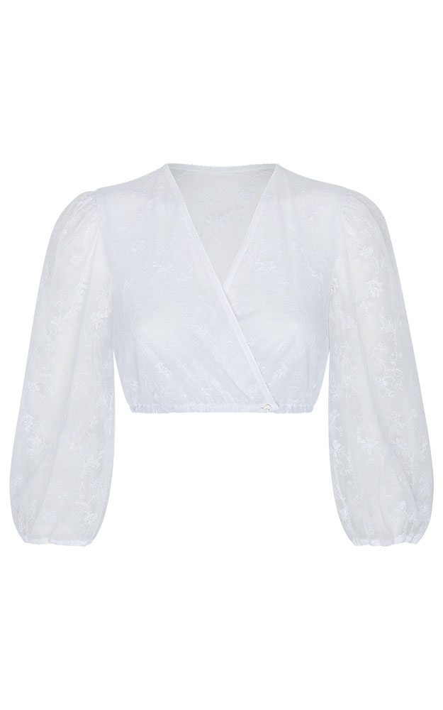 Dirndlbluse 61167, weiß