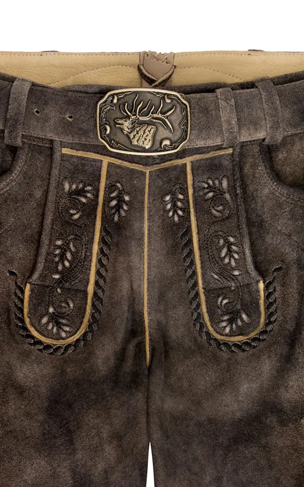 Lederhose Flavio mit Gürtel, marokko