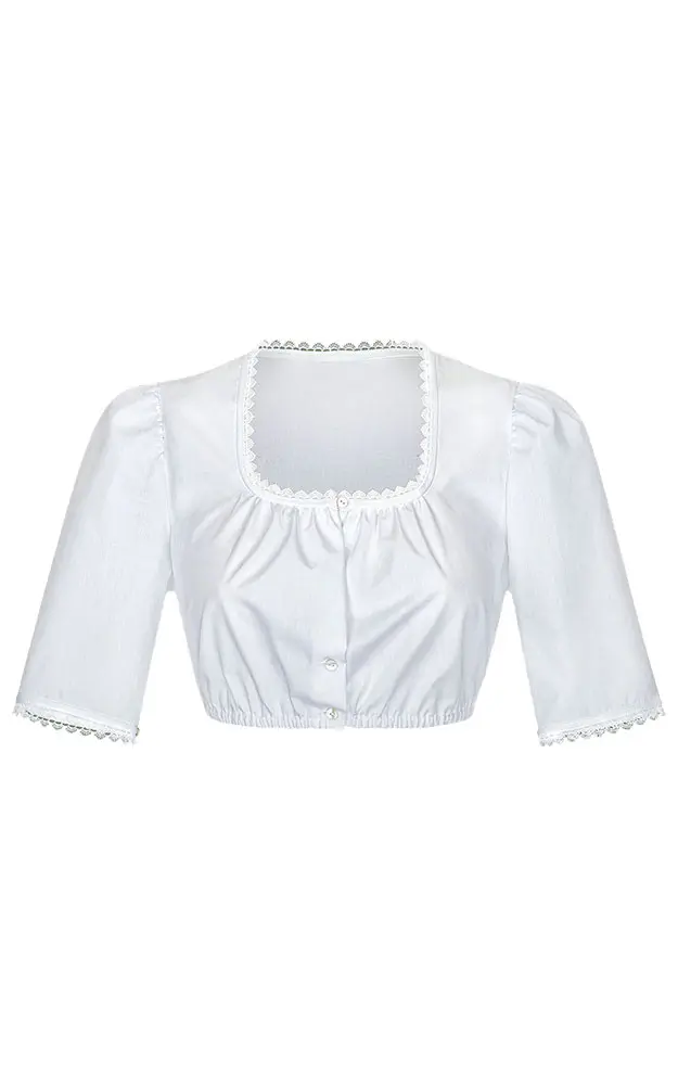 Dirndlbluse 01 4975H, weiß