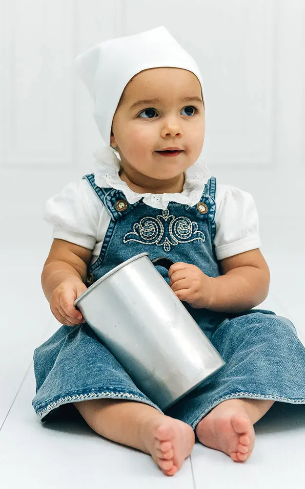 Baby-Body Rüsche kurzarm, weiß