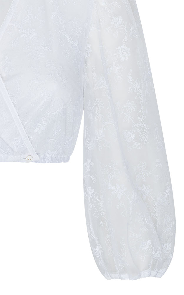 Dirndlbluse 61167, weiß