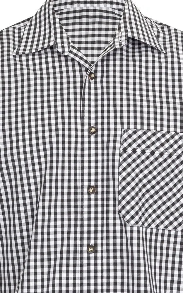 Hemd Cortina #, schwarz/weiß