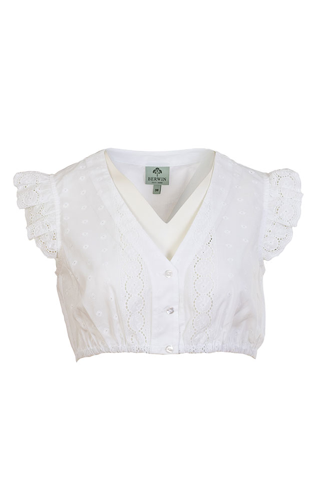 Dirndlbluse 36181, weiß
