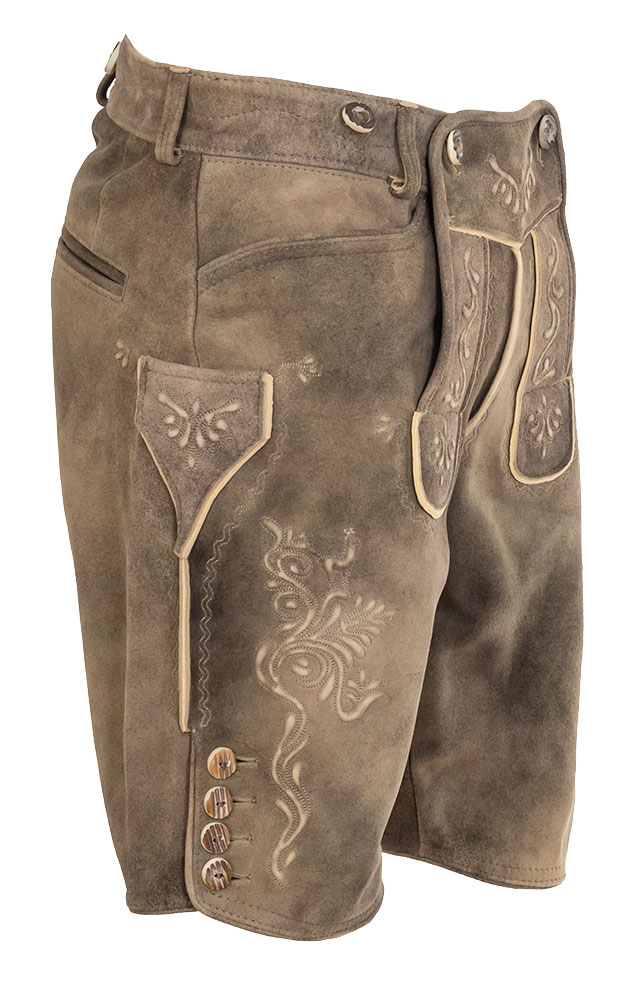 Lederhose Hallstatt ohne Träger, beige/natur