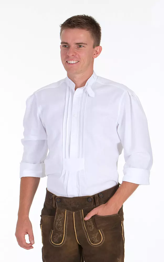 Hemd Konrad Stehkragen, weiß