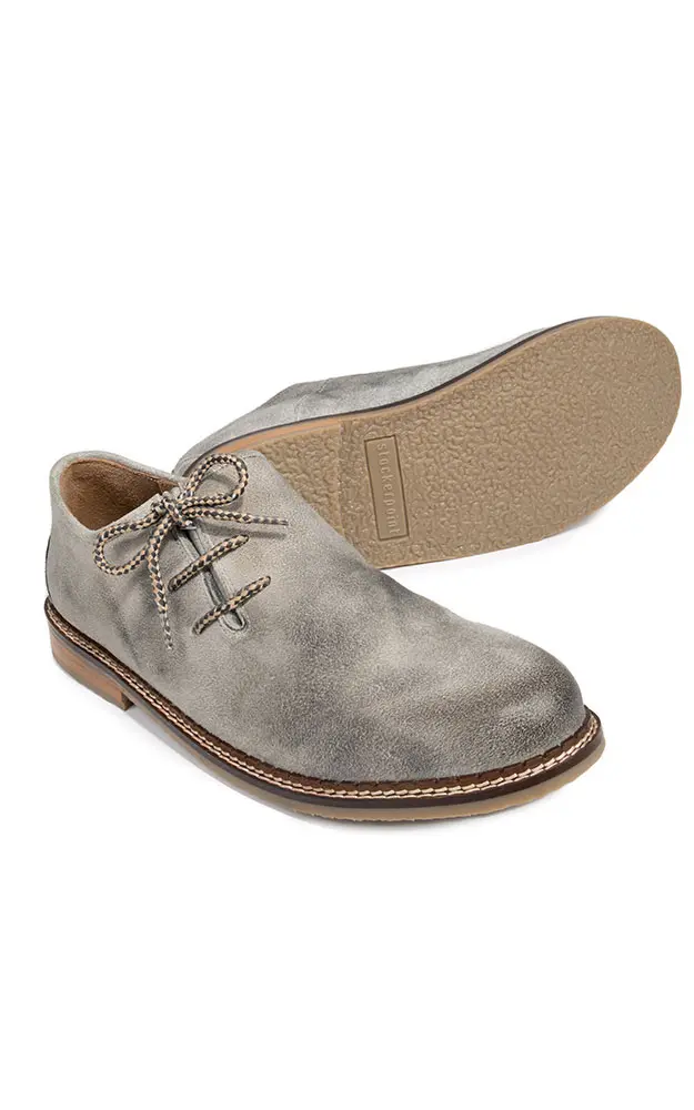 Haferlschuhe 1300, rauch gespeckt