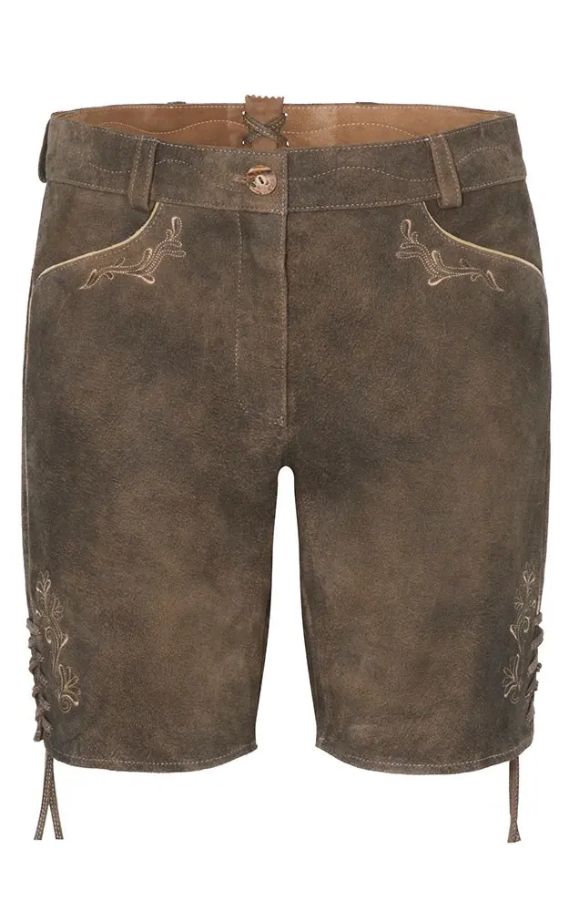 Damenlederhose Bessie, vulkan