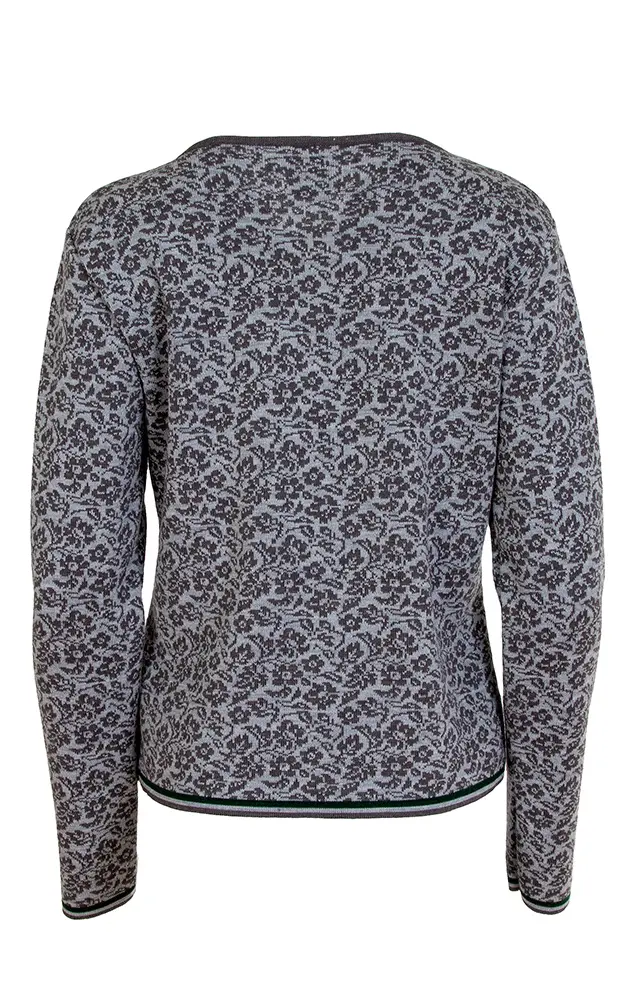 Strickjacke Grönland, mittelgrau