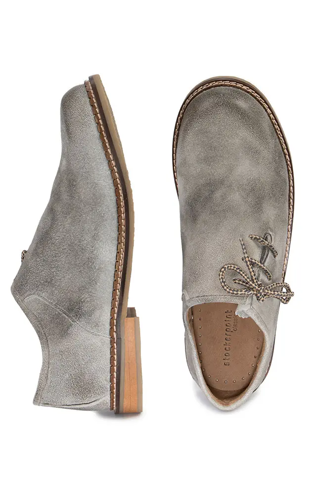 Haferlschuhe 1300, rauch gespeckt