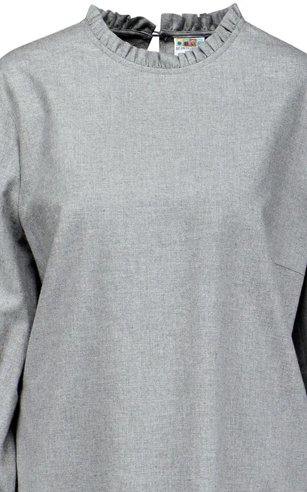 Trachtenbluse 32645, hellgrau