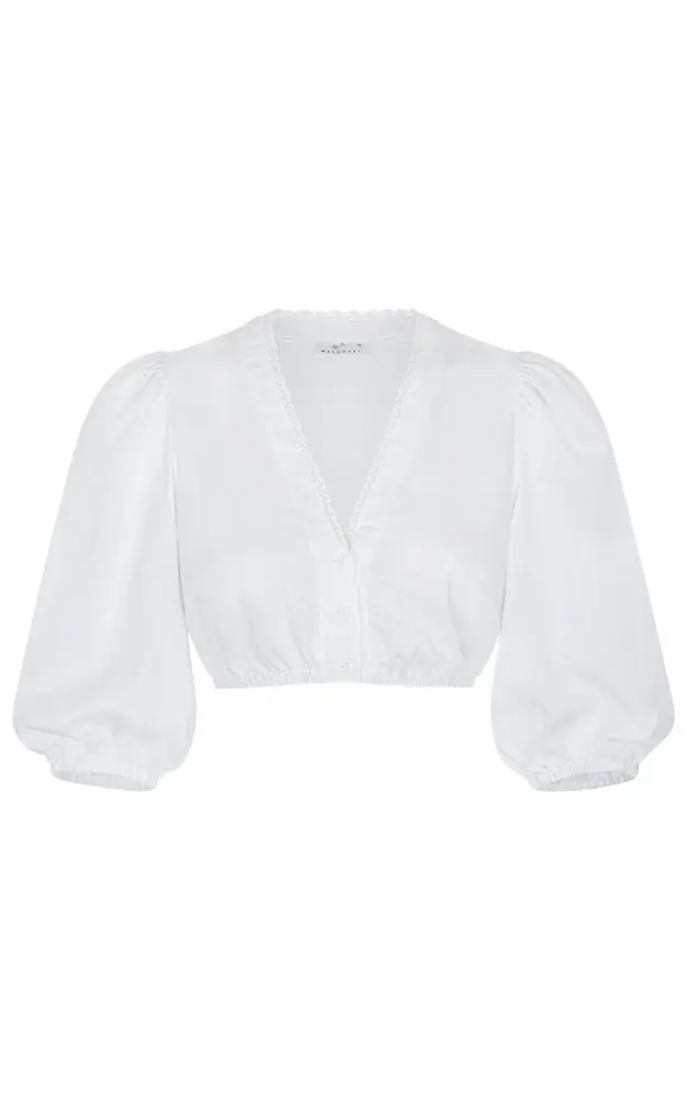 Dirndlbluse Fiolla, weiß