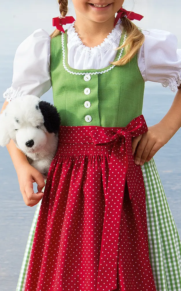 Kinderdirndl Elfi, mit Schürze