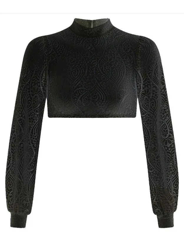 Dirndlbluse 01 10305SL, schwarz