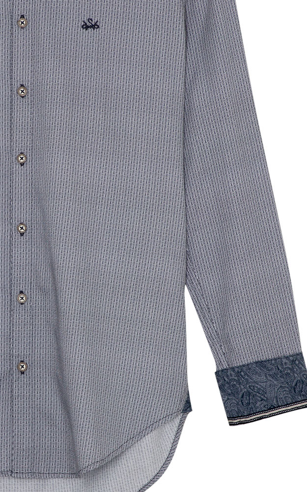 Hemd Dorian, dunkelblau - Slim fit