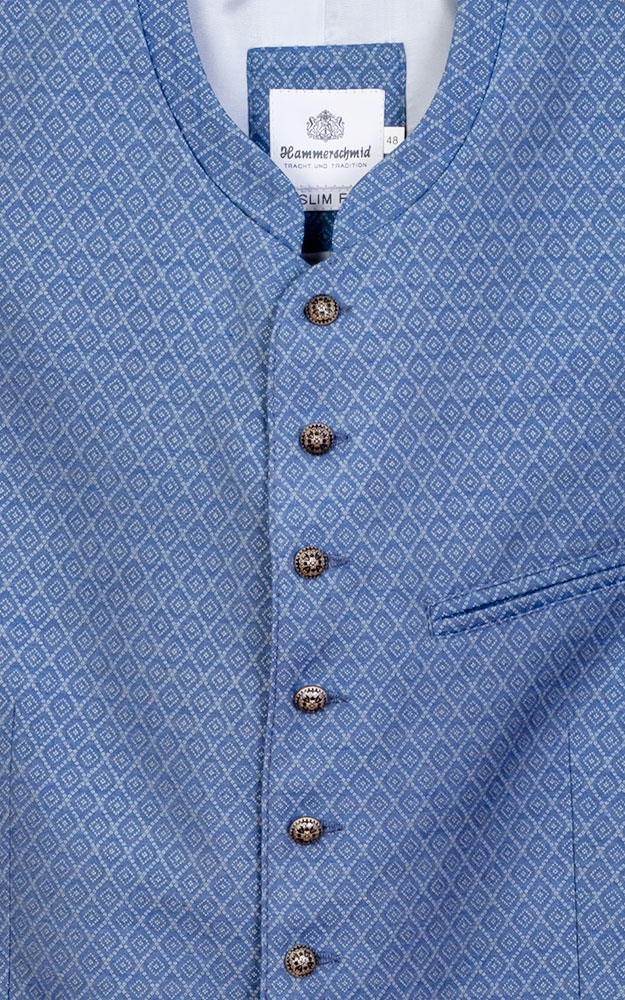 Weste Leopold, rauchblau