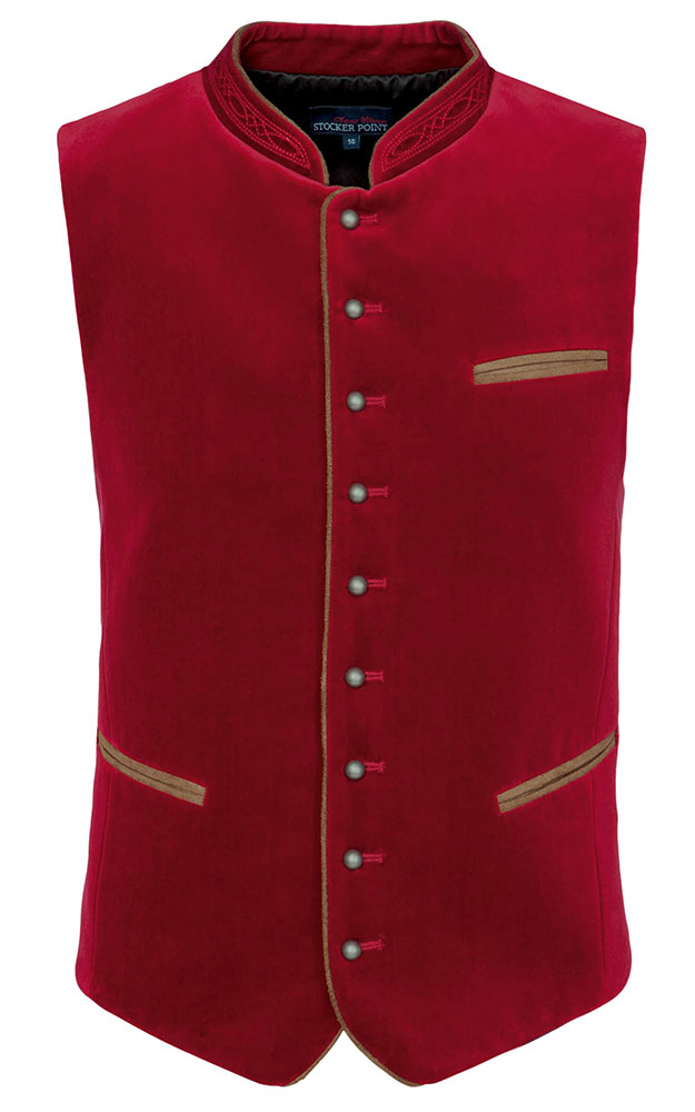 Weste Ricardo, weinrot