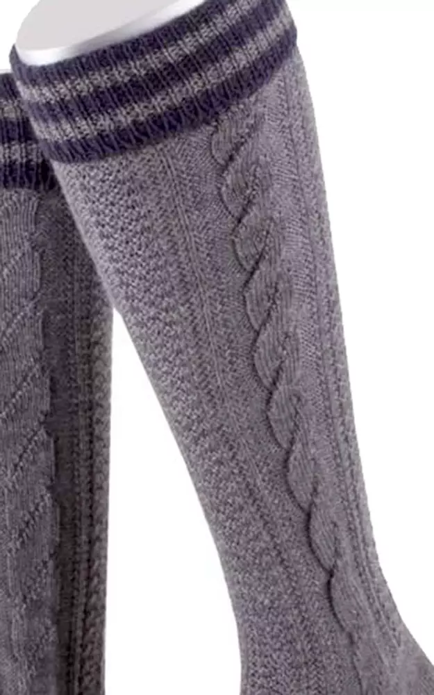 Kniestrümpfe L8995R, anthrazit/marine